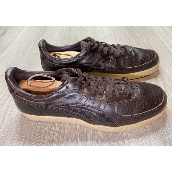 Onitsuka Tiger by Asics Other - Asics Onitsuka Shoes Men‎ 10.5 Tiger GSM Brown Leather Sneakers F450717